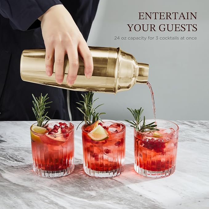 KITESSENSU Cocktail Shaker Set, Stainless Steel Bartending Kit - Image 4