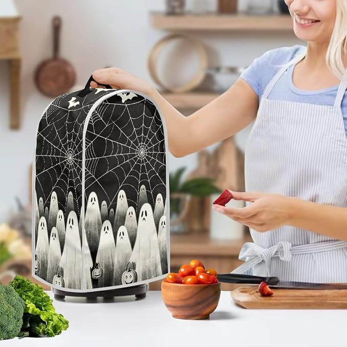 Web Ghost Blender Dust Cover, Anti Fingerprint Polyester Stand Mixer or Coffee - Image 3