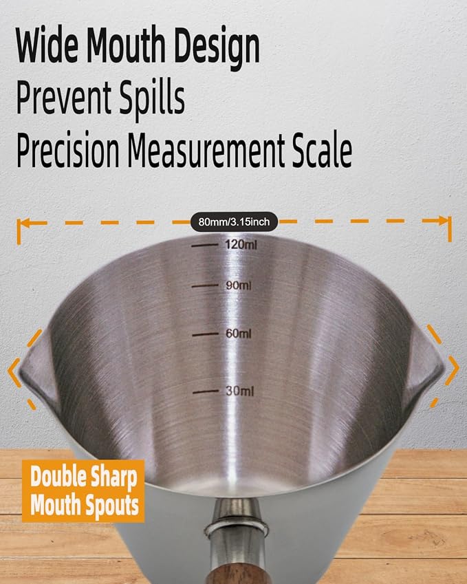 Espresso Shot Cups- 4oz Double Spouts Espresso Measuring Cups - Image 4
