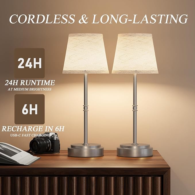 Cordless Table Lamp Rechargeable - Image 2