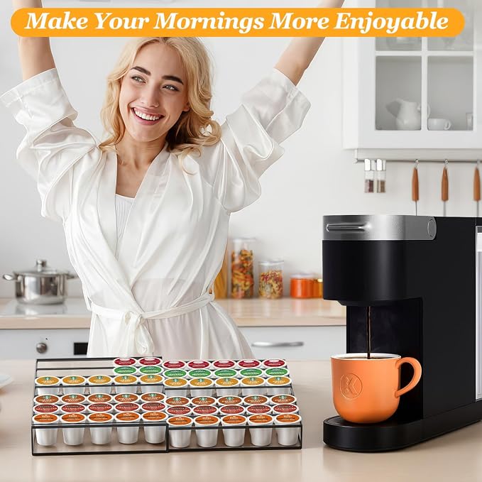 Coffee Pod Holder Drawer, Expandable K Cup Holder Compatible - Image 2
