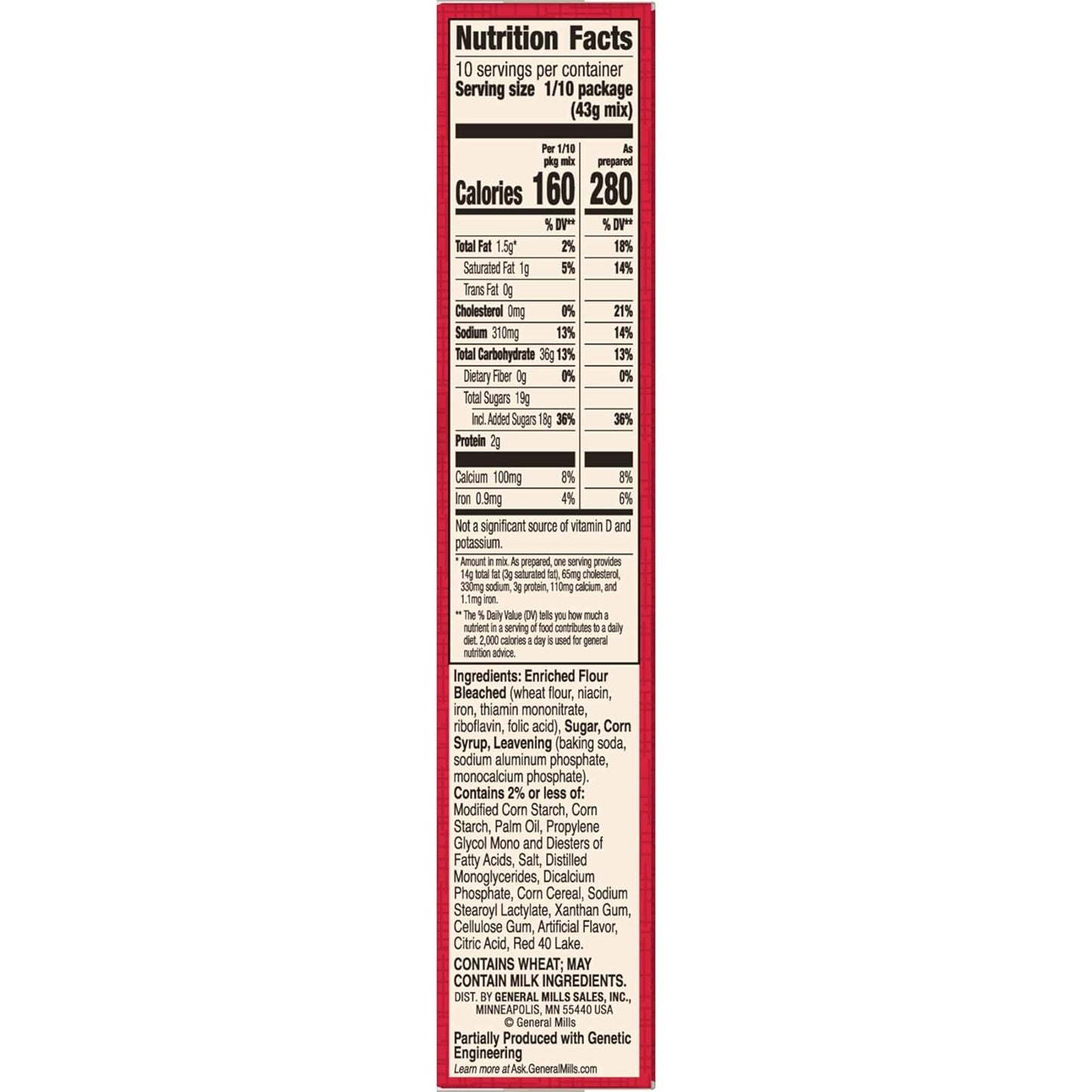 Betty Crocker Super Moist Cake Mix-Cherry Chip-15.25 Oz,2 Pack