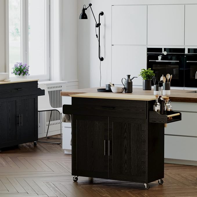 IRONCK Rolling Kitchen Island Table on Wheels - Image 10