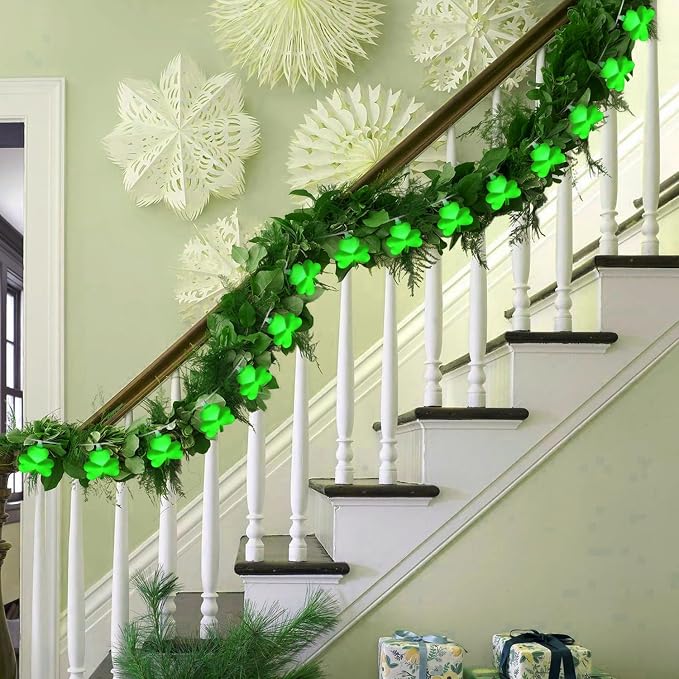8.5Ft St Patricks Day Lights Outdoor Shamrock Lights String Plug in - Image 7