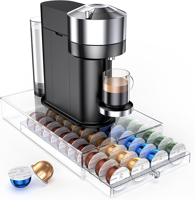 Coffee Pods Holder Acrylic Drawer Compatible by Genew