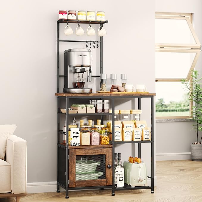 SWTYMIKI Bakers Rack with Storage by SwtyMiki-TidyHomeSweetLife