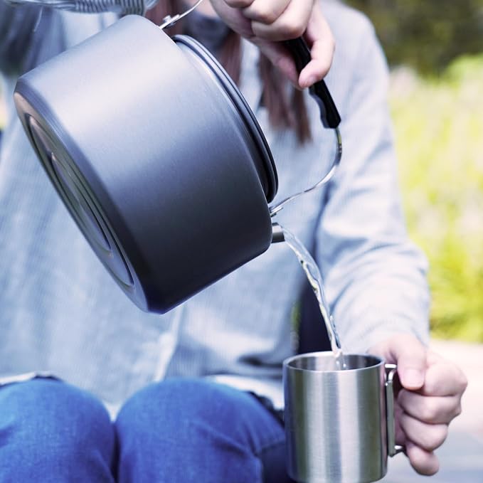 Bulin Camping Kettle, 2.2L Large Portable Stovetop Tea Kettle Fast Heating - Image 7