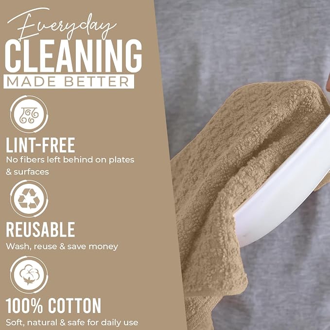 DAN RIVER Premium Tan Kitchen Towels - Image 4