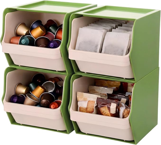 4pcs Coffee Pod Storage Bins by Yiyiring