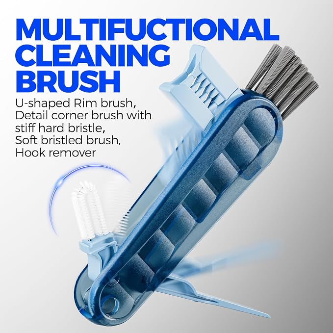6 Pack Holikme 4 in 1 Cup Lid Cleaning Brush Set - Image 7