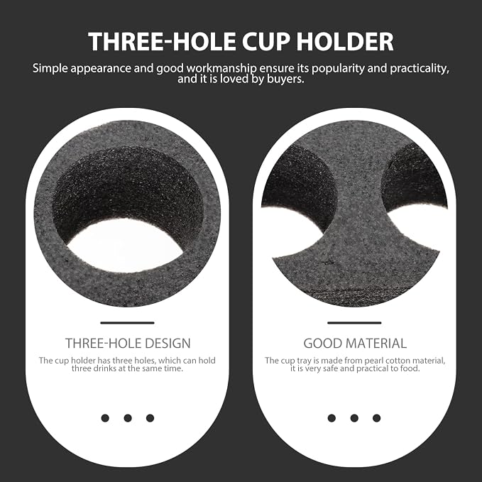 2pcs Drink Portable Drink Holes Cup Holder Coffee Cup Trays Take Out Rack Milk - Image 3