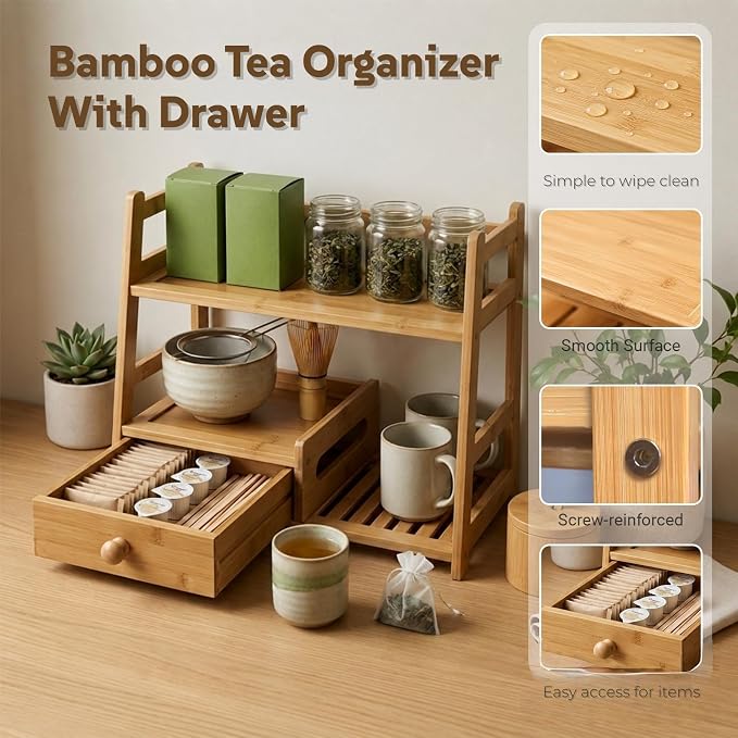 Tea Matcha Coffee Bamboo Station - Image 4