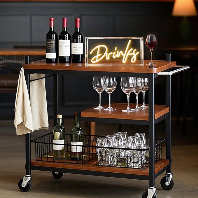 Drinks Neon Sign, Drinks Signs USB LED Desk Lightbox - Image 5