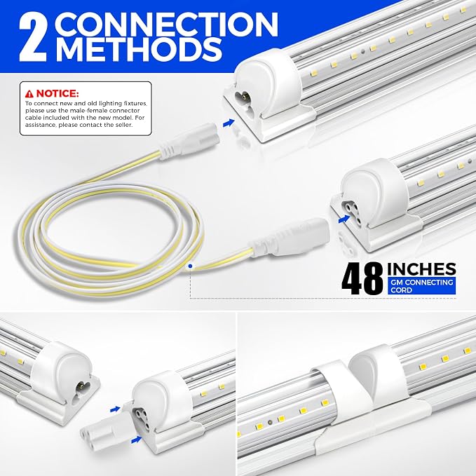 Barrina 5000K 2FT LED Shop Light, T8 Shop Lights - Image 3