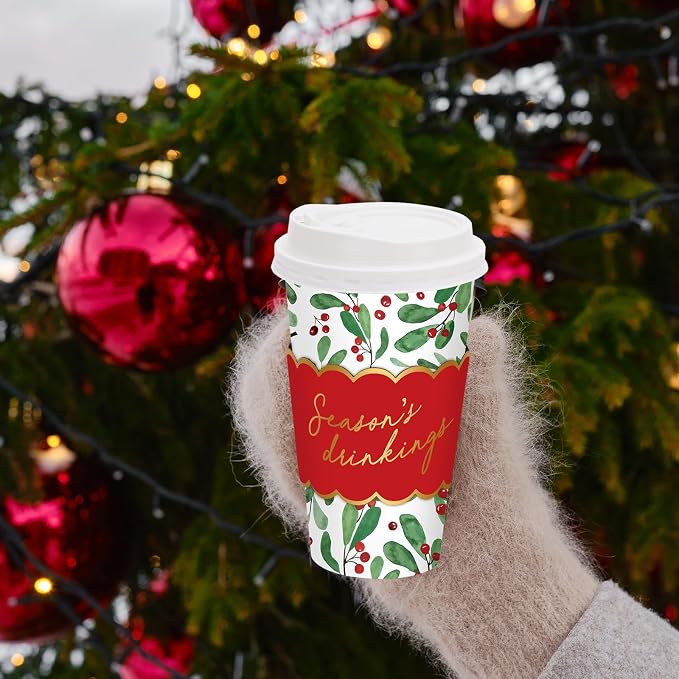 JarThenaAMCS 50Pcs Christmas Coffee Cups - Image 7