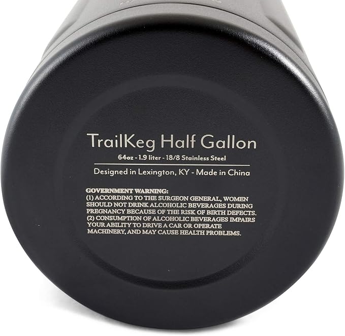 TrailKeg - Carbonated Growler for Beer - Half Gallon - 18/8 Stainless Steel - - Image 8