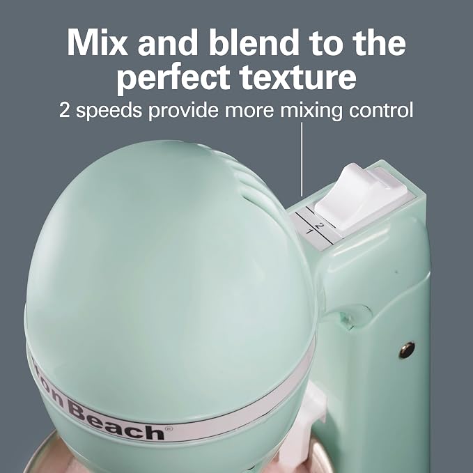 Hamilton Beach DrinkMaster Electric Drink Mixer, Retro Milkshake Maker & Milk - Image 5