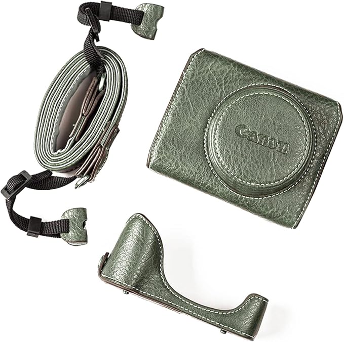 Rieibi G7 X G7X II G7X III Case, Vintage Leather Camera Case by Rieibi