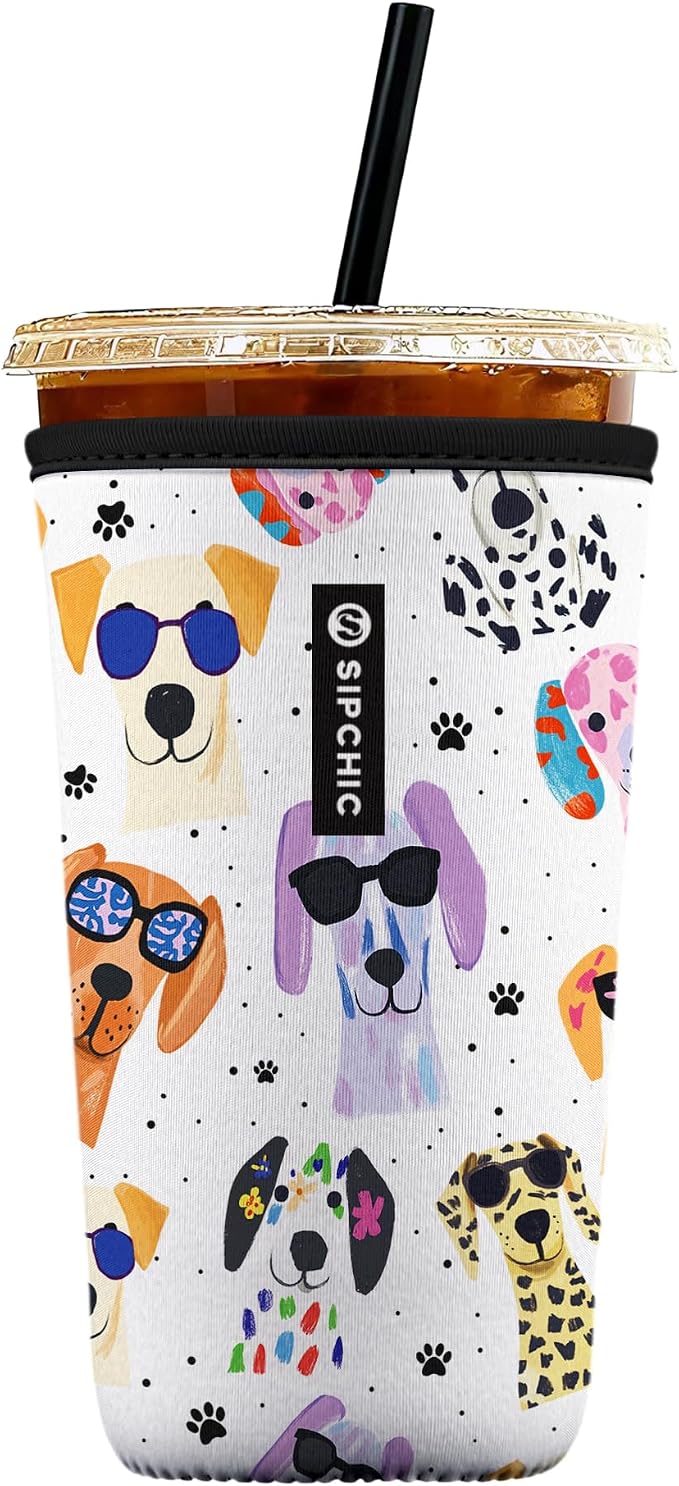 Iced Coffee Sleeve – Neoprene Reusable Cup Sleeves by Unknown