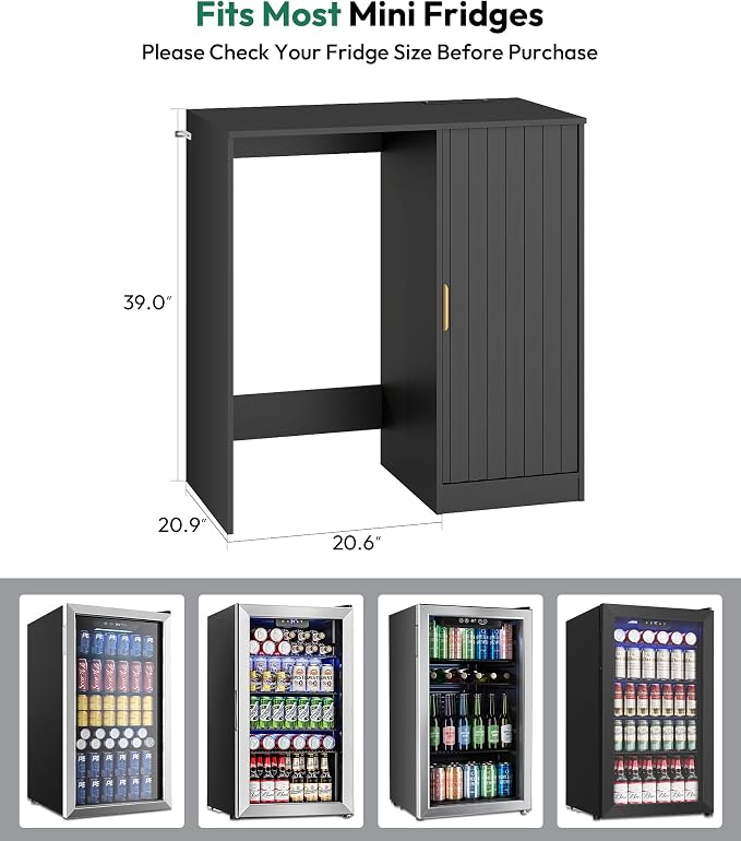 Lamtor Mini Fridge Cabinet - Image 3