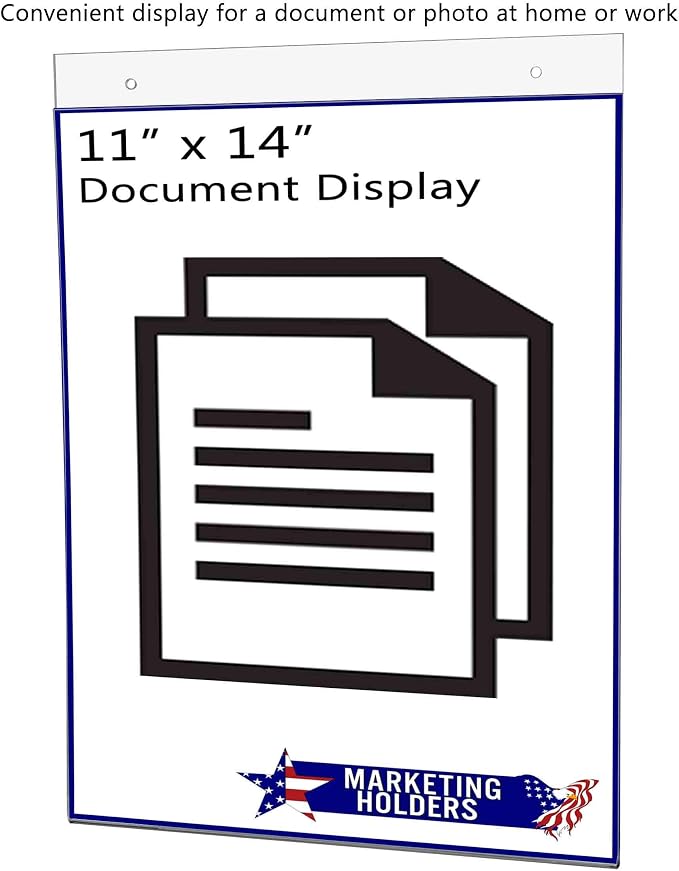 10 Pack Wall Mount Sign Holder for 11" x 14" Signage and Promotional Materials - Image 3