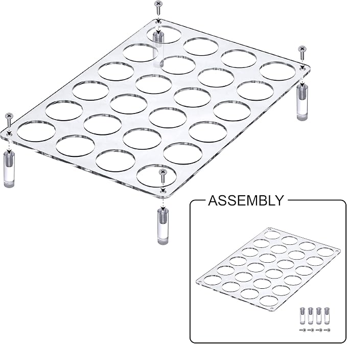 Amazing Abby 2-Pack 24-Slot Flat Acrylic Coffee Pod Holder, Large-Capacity - Image 7