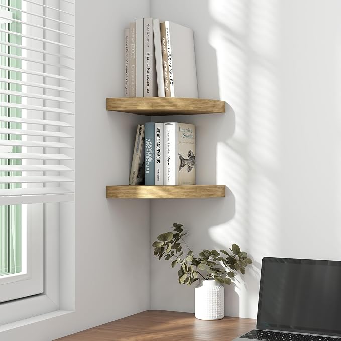 Fun Memories Floating Corner Shelves Set of 2 - Image 7