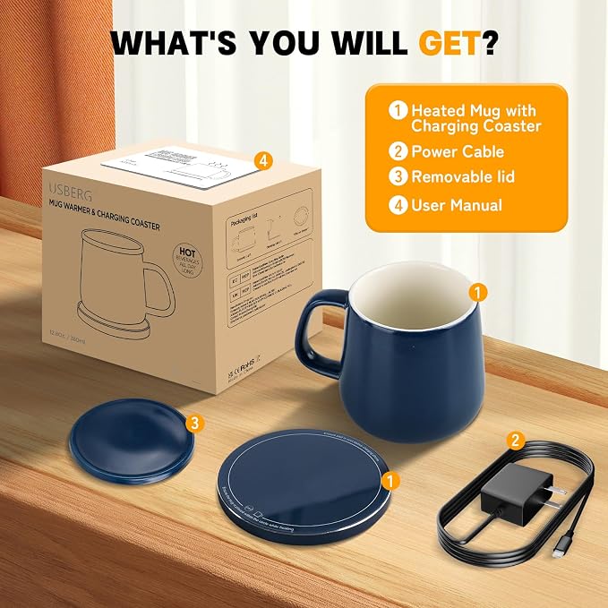 Smart-Warming Ceramic Mug & 15W Wireless Charger Combo - Image 6