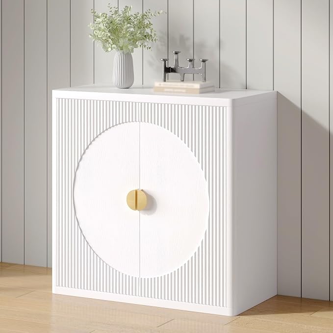 Modern Kitchen Sideboard with Storage, 31.5" Buffet Cabinet with 3 Adjustable by PUSNAPKU