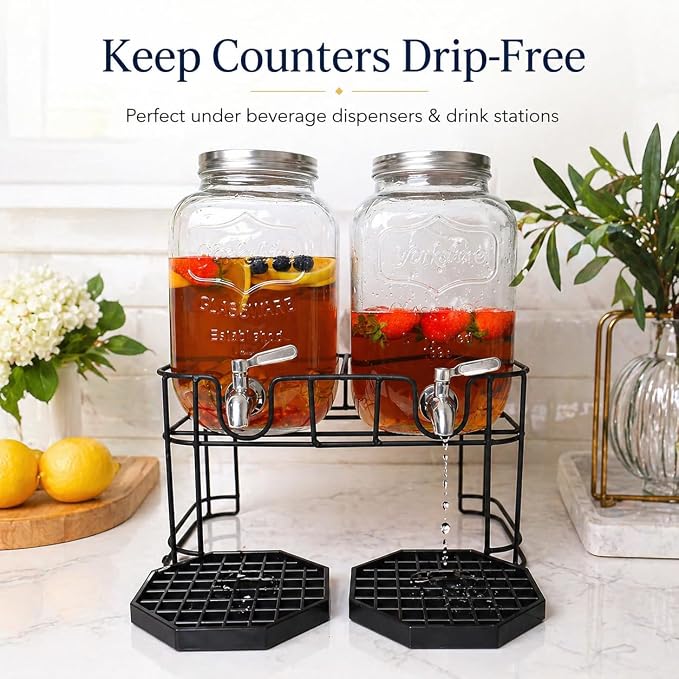 6" Octagon Coffee Drip Tray Catcher - Image 3