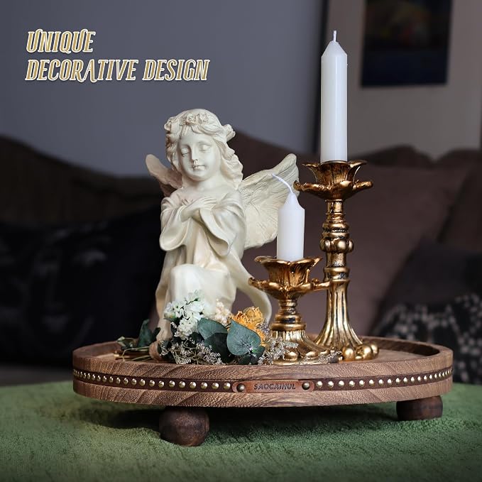 Decor Decorative Round Tray 11.81in - Image 5