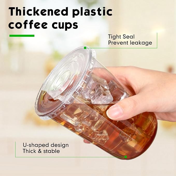 Ziliny 500 Set Clear Plastic Cups - Image 4