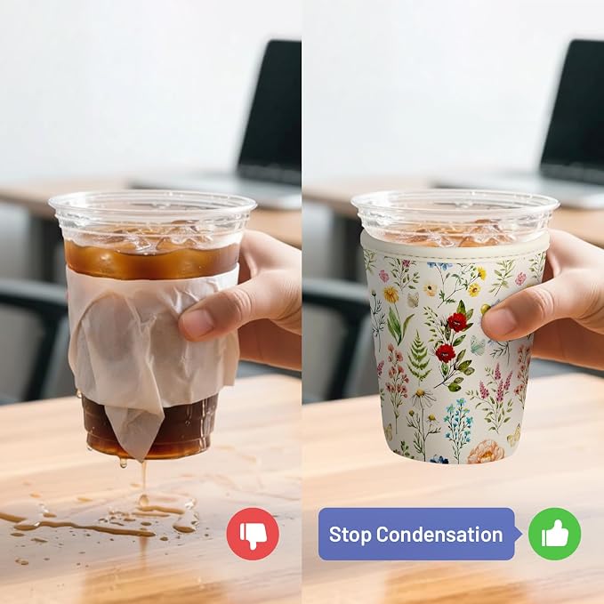 Iced Coffee Sleeve Reusable Cup Sleeves - Image 4