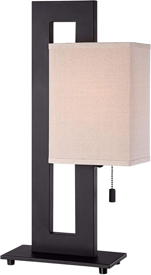 360 Lighting Modern Accent Table Lamp 20.5" High Rich Espresso Bronze Brown by 360Lighting