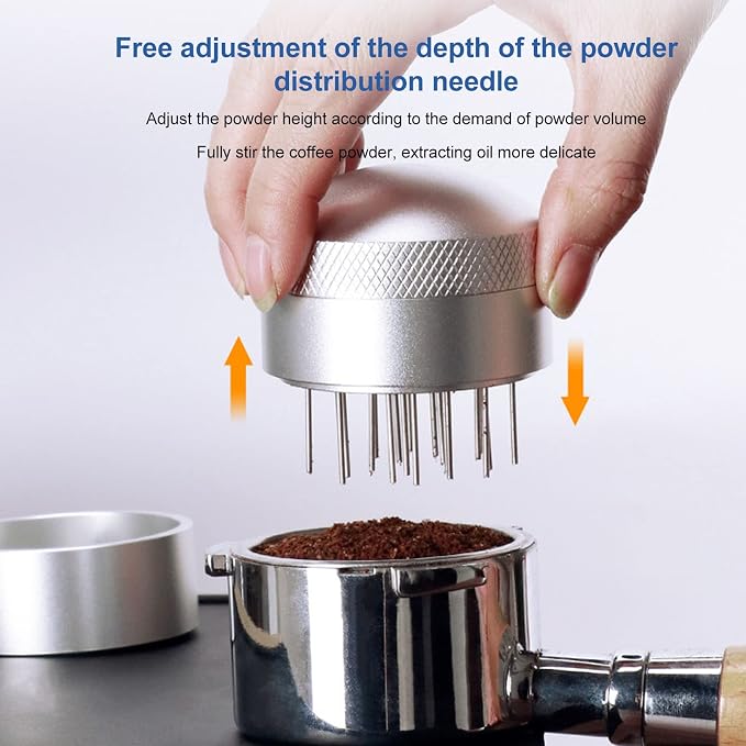Espresso Distribution Tool 58mm – WDT Coffee Needle Distributor & Stirrer - Image 5