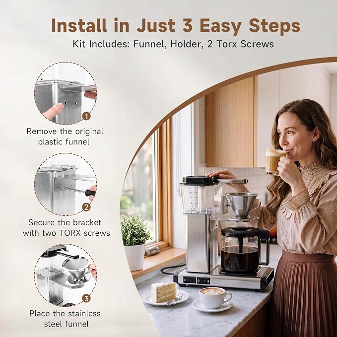 ZenTiky Reusable #4 Coffee Filter compatible - Image 6