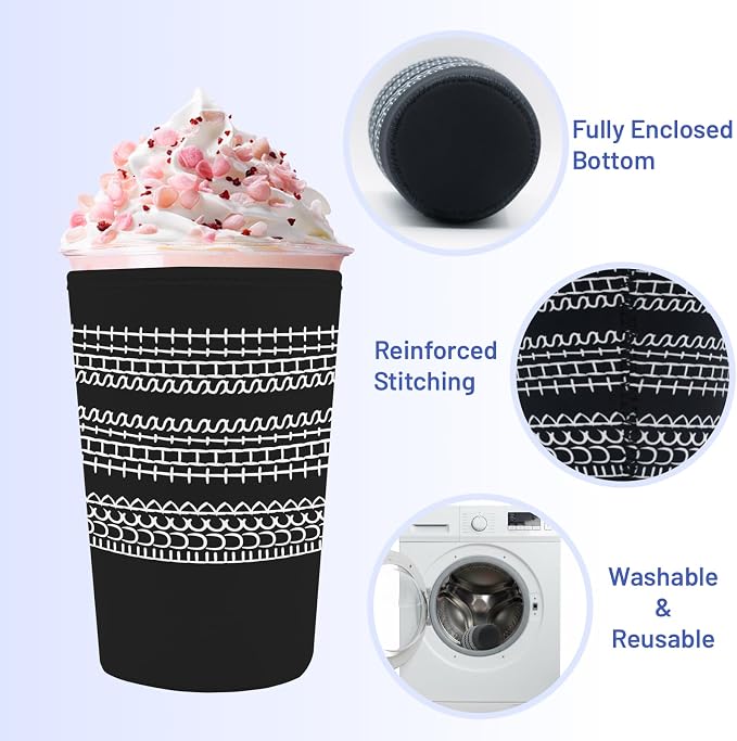 Iced Coffee Sleeve Reusable Cup Sleeves - Image 5