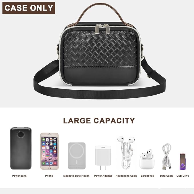 Electronic Organizer with Shoulder Strap, Premium Mixed-Fabric Accordion Tech - Image 2