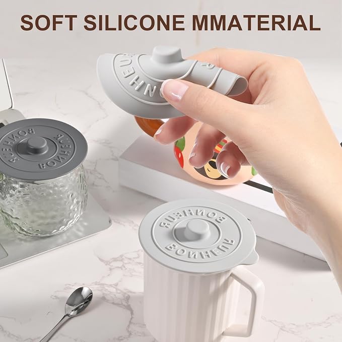 Silicone Cup Covers ， Multicolored Silicone Lids - Image 3
