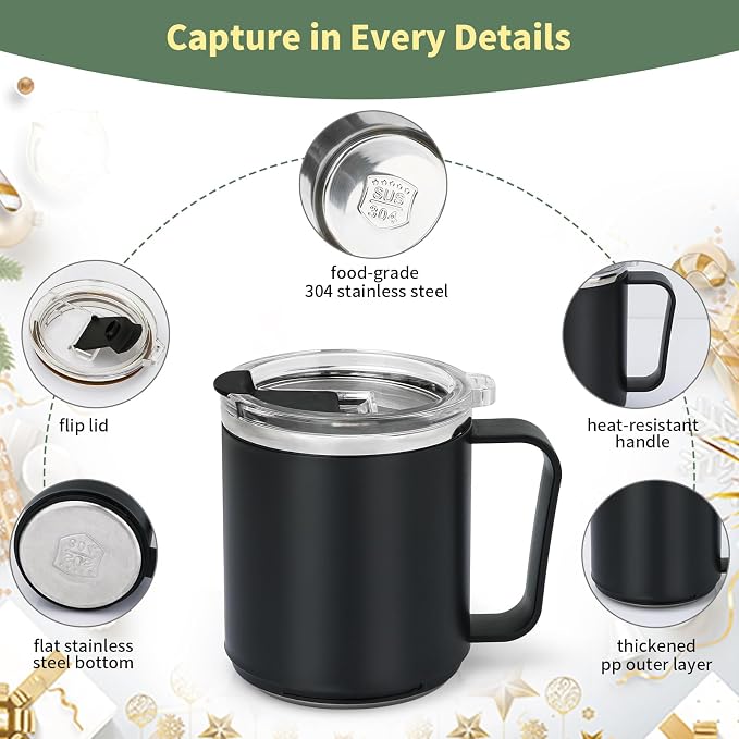 VOBAGA Mug Warmer with 15oz Mug Set, Smart Coffee Mug Warmer - Image 3