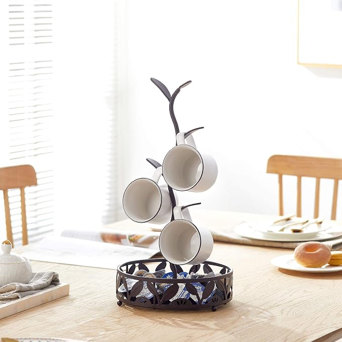 Mug Holder Stand, Countertop Mug Tree, Coffee Pod Holder - Image 3