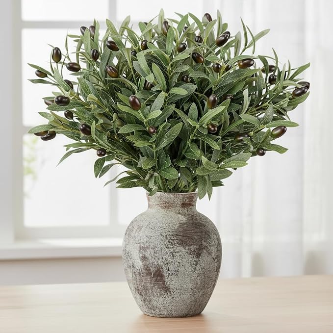 Leftover 12PCS 18Inch Faux Olive Branches by LEFTOVER