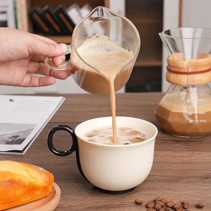1 Pack 250ML/8.5OZ Measuring Cup Espresso Shot Glasses Double Spouts Large - Image 6