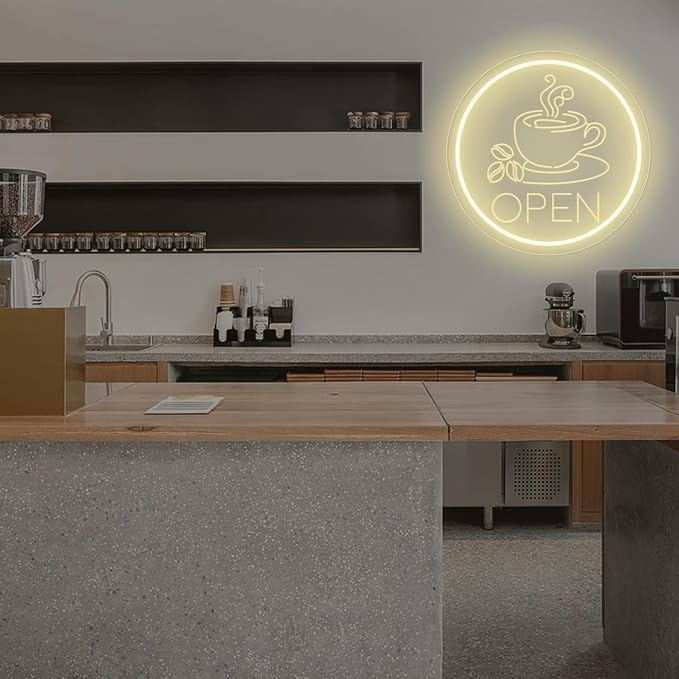 Coffee Open Neon Sign Business Open Lights - Image 7