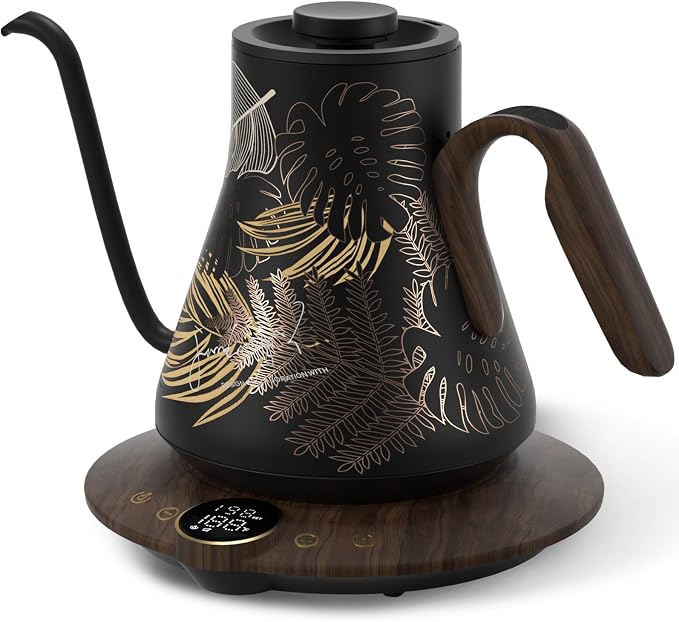 Cocinare Gooseneck Electric Kettle, ±1°F Precise Temperature Control, 1500W by Cocinare