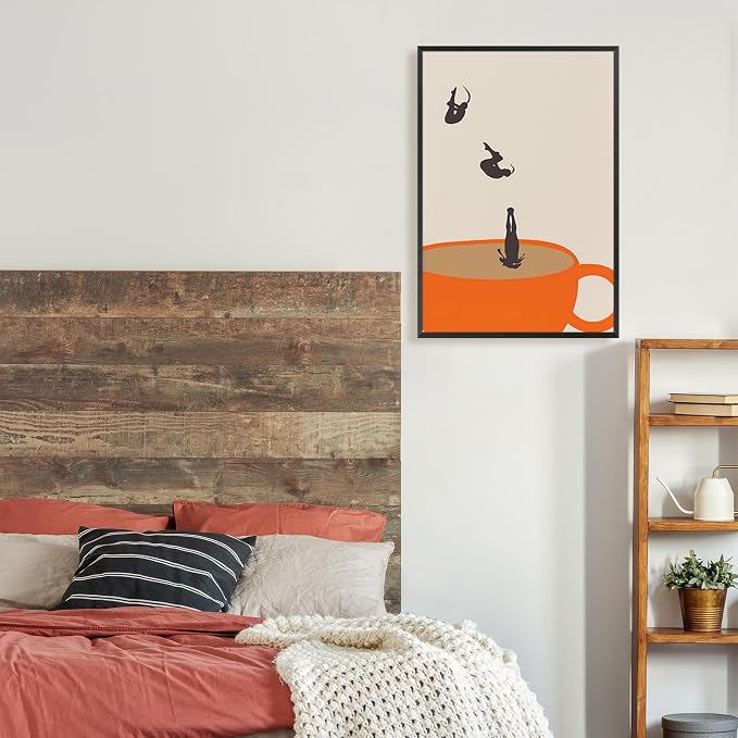 Coffee Poster Retro Coffee Diver Canvas Wall Cafe Art Wall Modern Preppy Art - Image 5