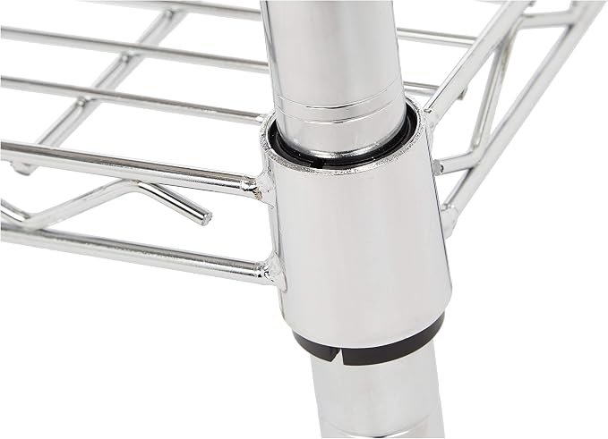 Amazon Basics 3-Tier Metal Basket Rolling Utility Cart - Image 5