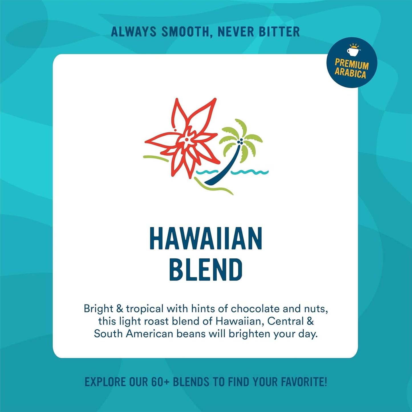 Cameron's Coffee Single Serve Pods, 10% Hawaiian Coffee Blend, 128 Count (Pack of 1)