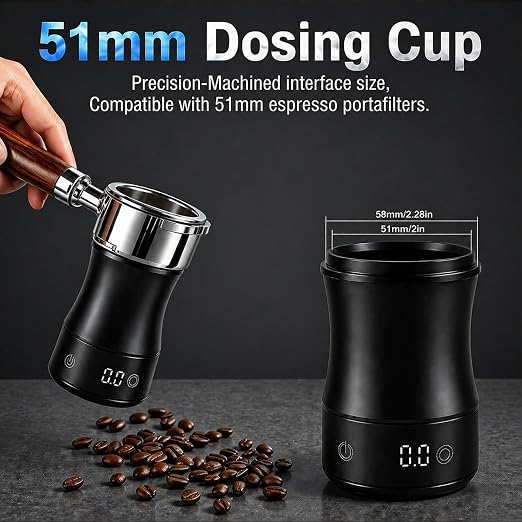 Magnetic Mini Coffee Scale Rechargeable & Dosing Cup Set - Image 3
