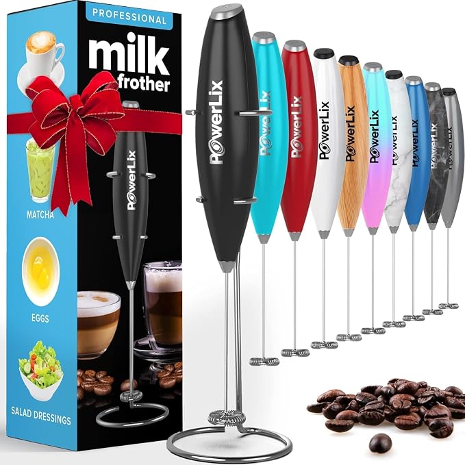 PowerLix Powerful Handheld Milk Frother by POWERLIX